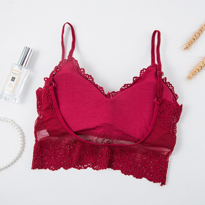Sheer Bra Lace - Sujetador deportivo sin costuras para mujer,
