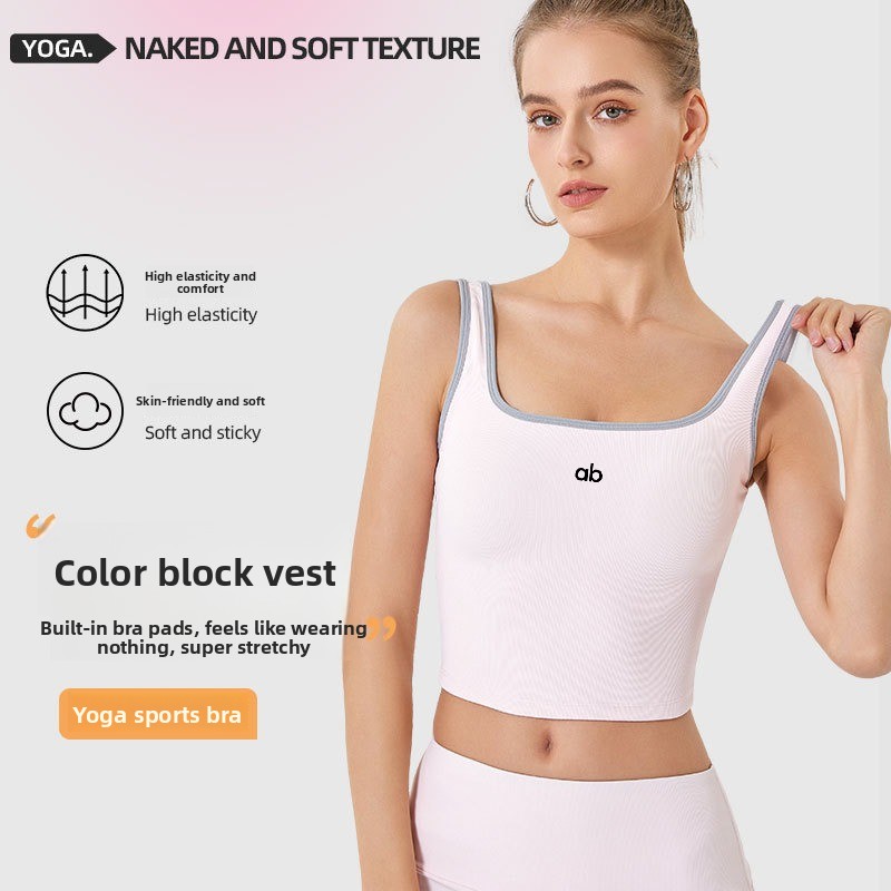 Underwire Bra Padded - Camiseta sin mangas de yoga acanalada