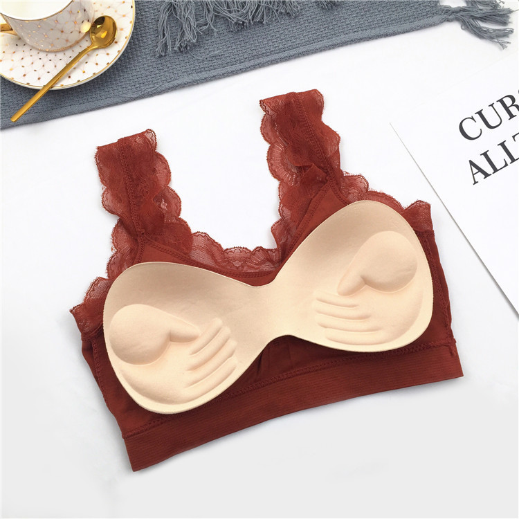 Lencería de encaje Sexy 3D sin - Sheer Bra Lace reseña y precio