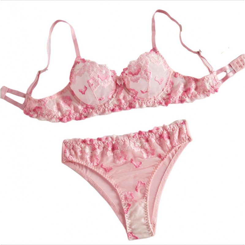 Conjunto de lencería bikini co - Sheer Bra Lace reseña y precio